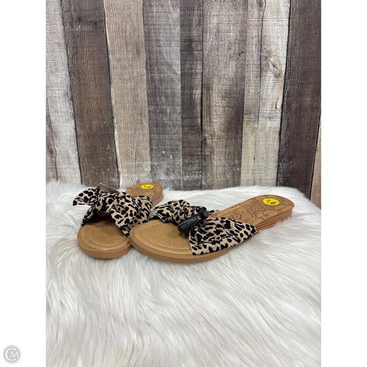 Sandals Flats By Blowfish In Leopard Print, Size: 9.5