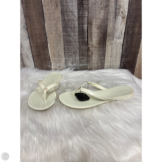 Sandals Designer By Tory Burch In Cream, Size: 9