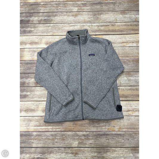 Jacket Fleece By Patagonia In Grey, Size: Xxl