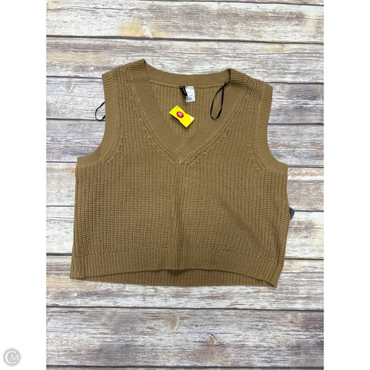Vest Sweater By Divided In Tan, Size: L