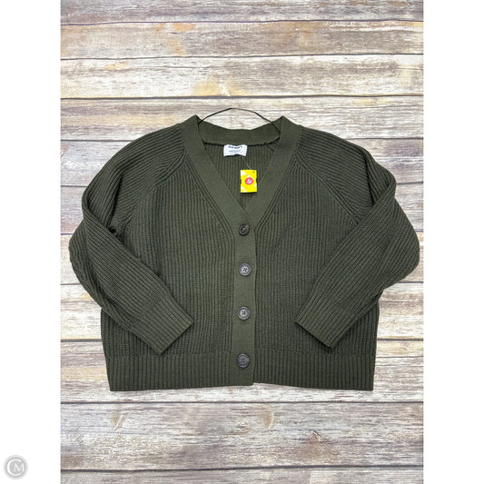 Sweater Cardigan By Old Navy In Green, Size: Lp