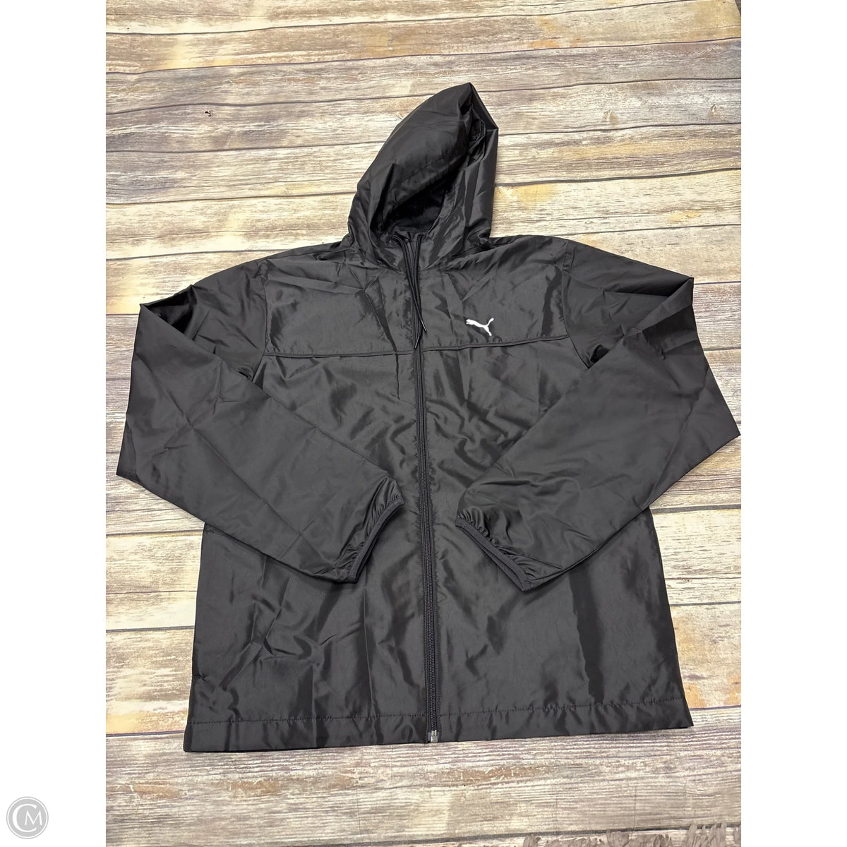 Athletic Jacket By Puma In Black, Size: S