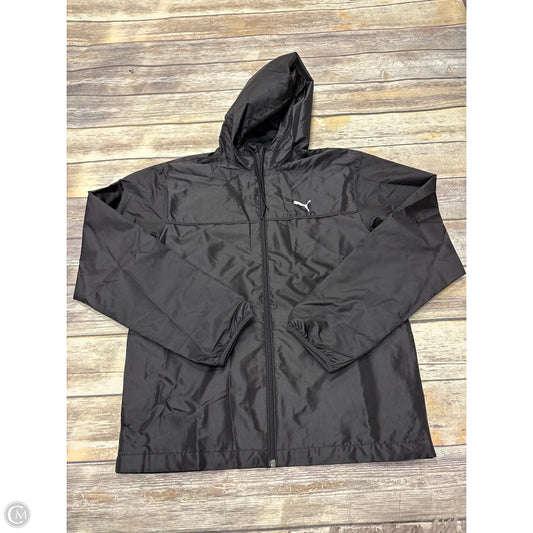 Athletic Jacket By Puma In Black, Size: S