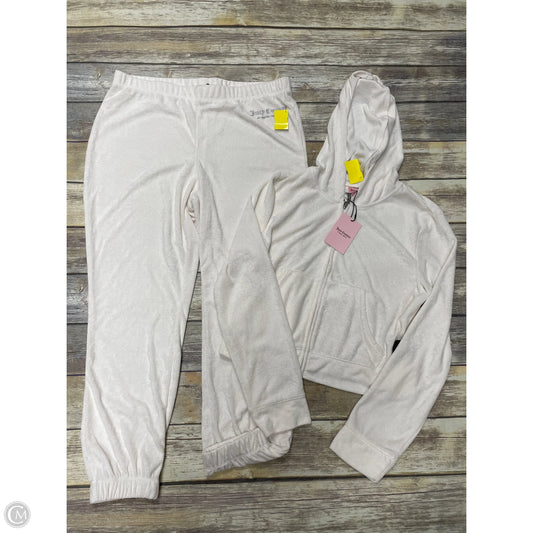 Pants Set 2pc By Juicy Couture In Ivory, Size: Xl