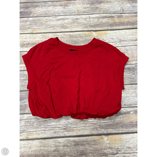 Top Short Sleeve By Jolie & Joy In Red, Size: L