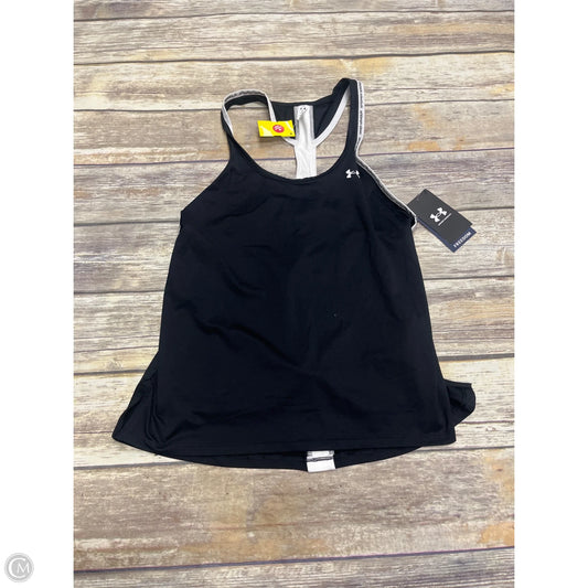 Athletic Tank Top By Under Armour In Black & White, Size: S