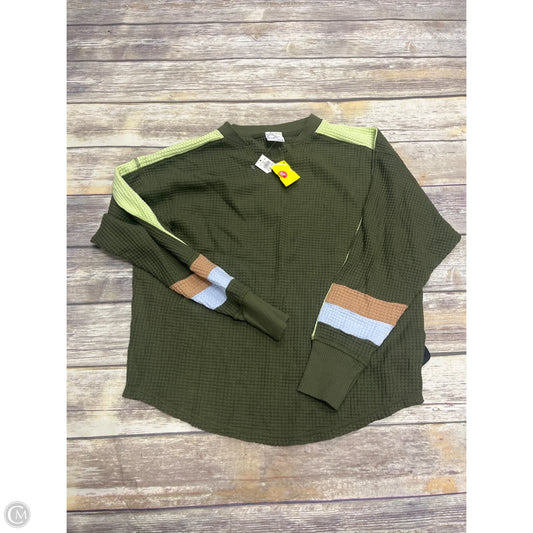 Top Long Sleeve By Offline In Green, Size: Xs