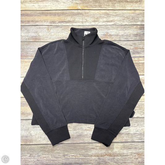 Athletic Top Long Sleeve Collar By Athleta In Black, Size: Xs