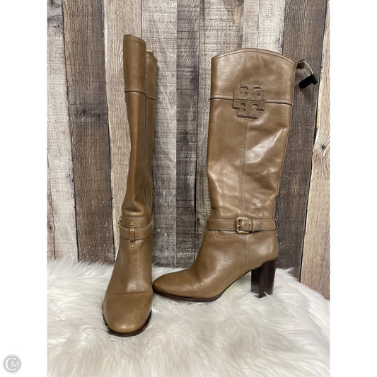Boots Designer By Tory Burch In Brown, Size: 8