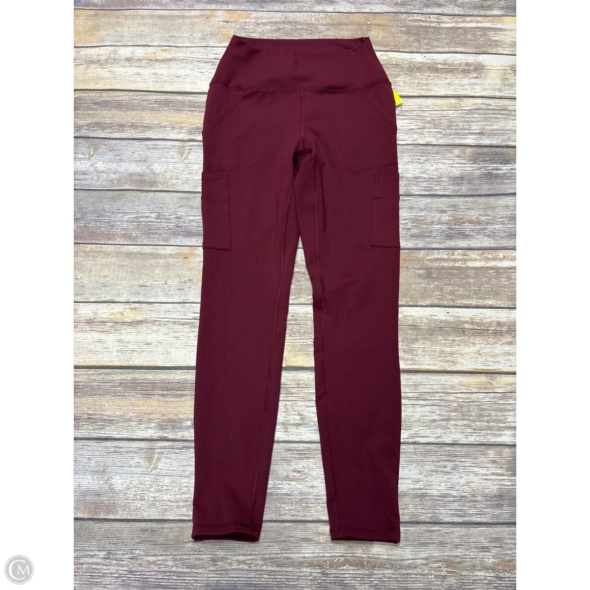 Athletic Leggings By Spyder In Maroon, Size: M