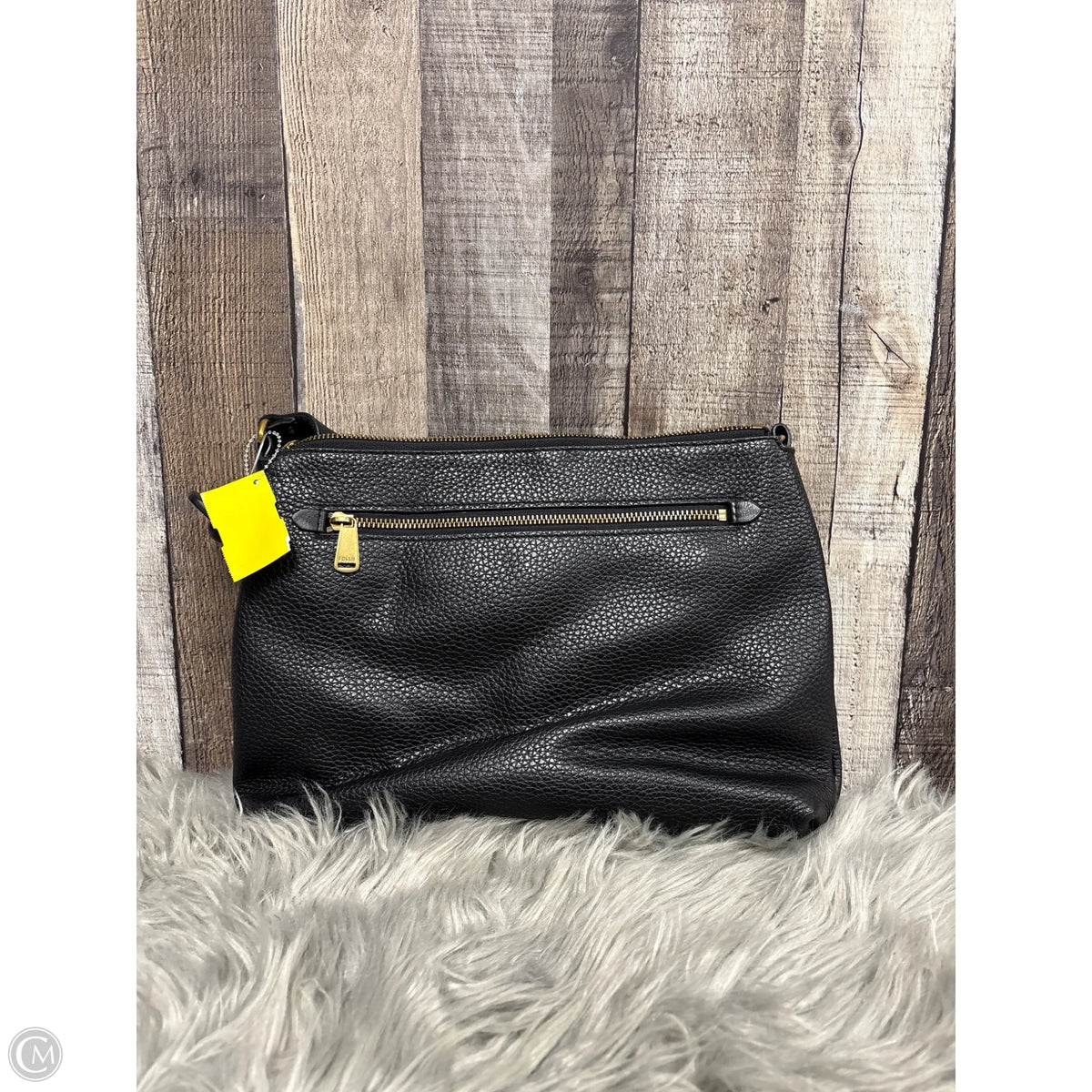 Crossbody Leather By Fossil, Size: Medium