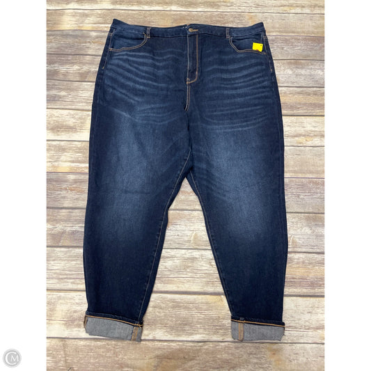 Jeans Cropped By American Eagle In Blue Denim, Size: 24