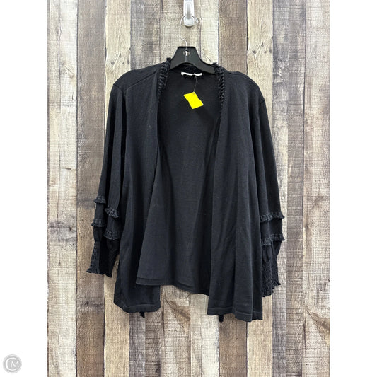 Sweater Cardigan By Chicos In Black, Size: Xl