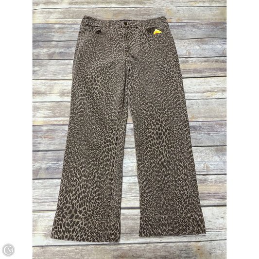Jeans Straight By Liverpool In Animal Print, Size: 14