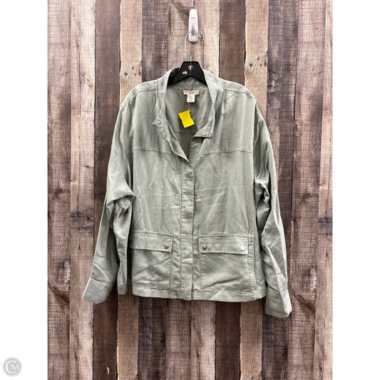 Jacket Denim By Christian Siriano In Green Denim, Size: 3x