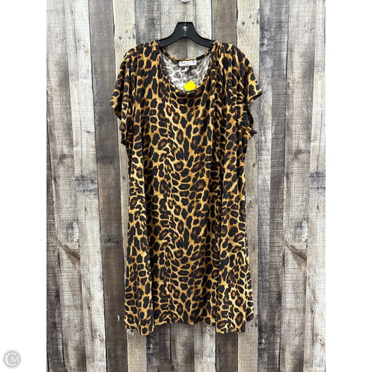 Dress Casual Midi By Cme In Animal Print, Size: 3x