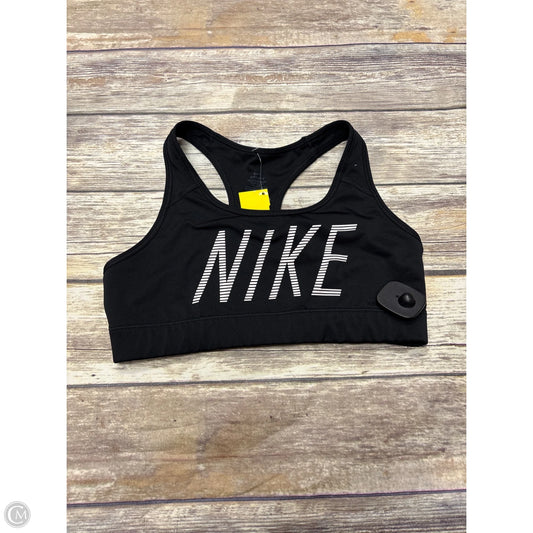 Athletic Bra By Nike In Black, Size: M
