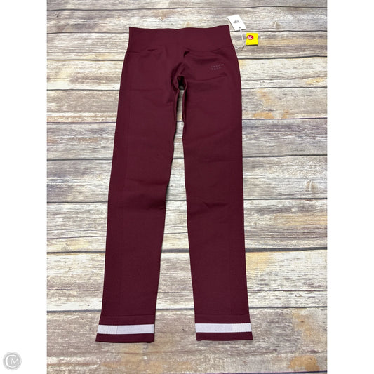 Athletic Leggings By Clothes Mentor In Maroon, Size: L