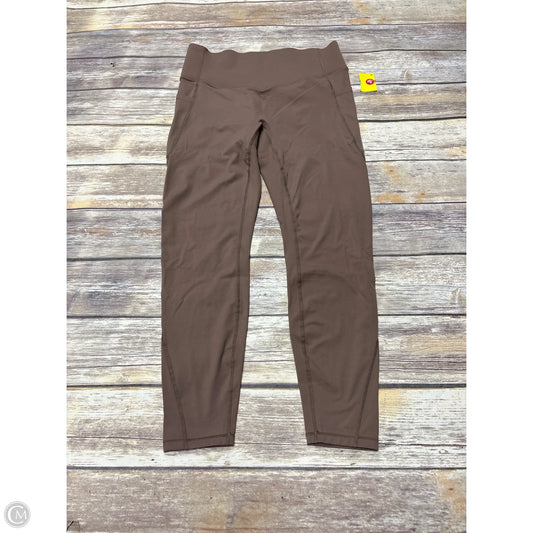 Athletic Leggings By Halara In Taupe, Size: L