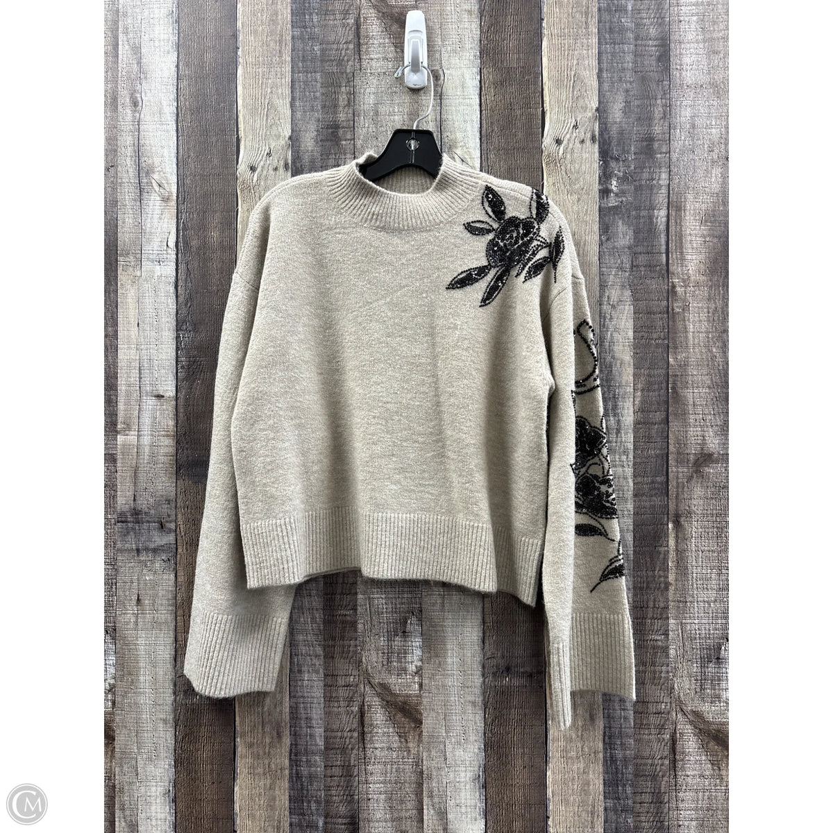 Sweater By Ariat In Tan, Size: M
