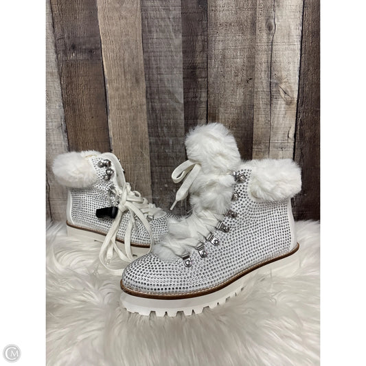 Boots Ankle Flats By Jessica Simpson In Silver, Size: 7.5
