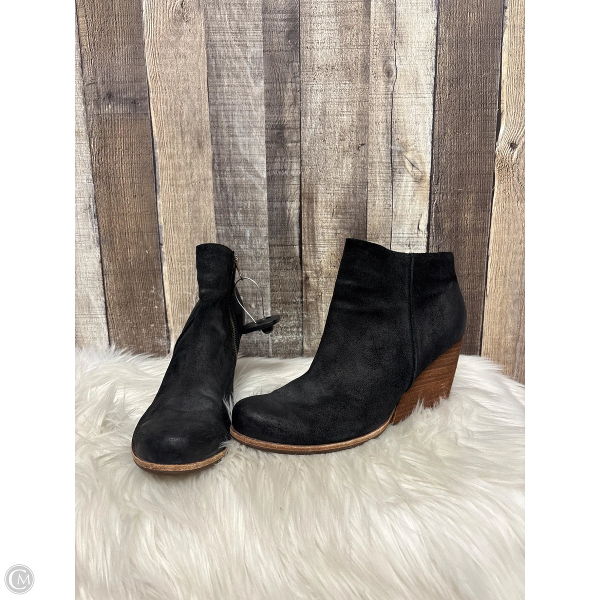 Boots Ankle Heels By Kork Ease In Black, Size: 10