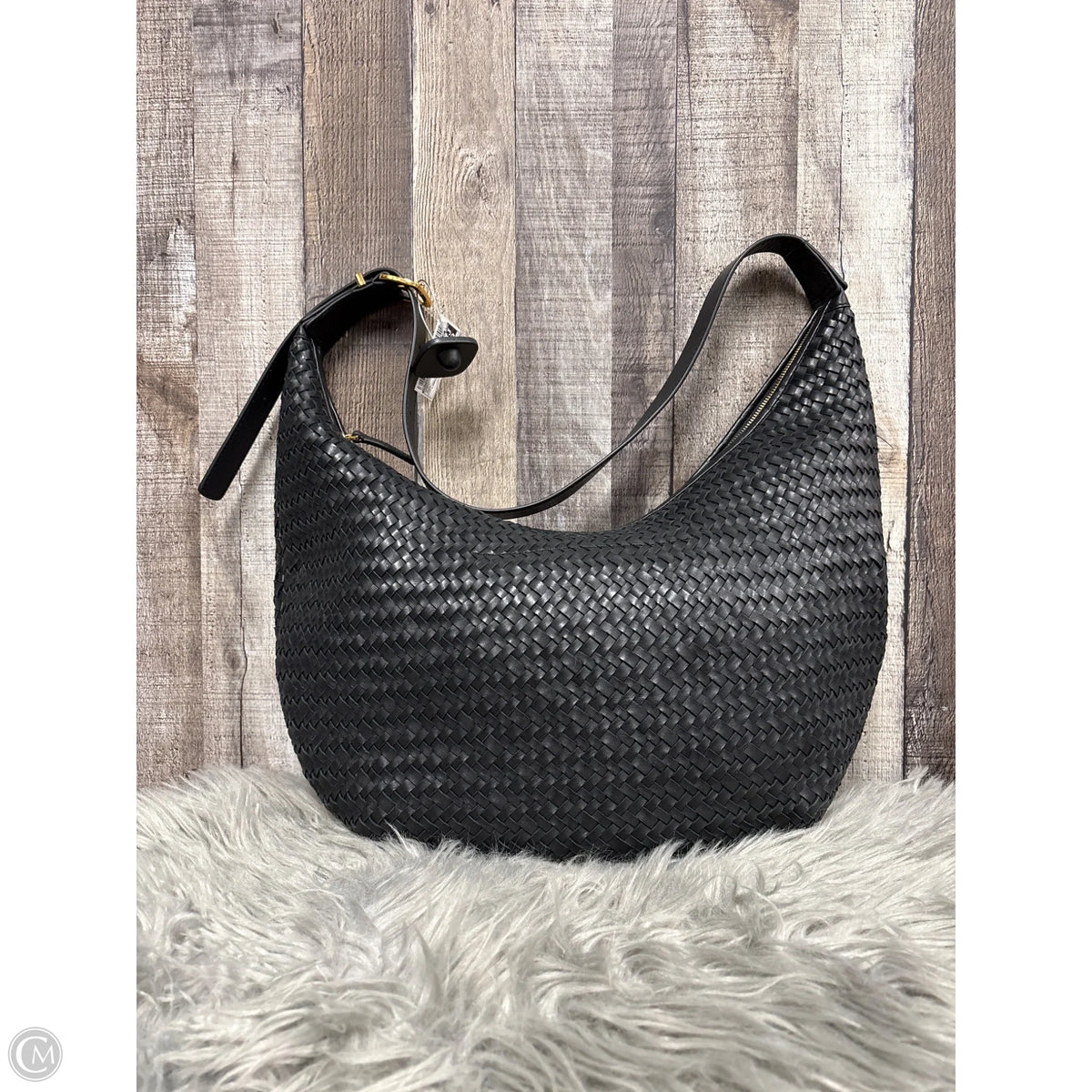 Handbag Leather By Madewell, Size: Large