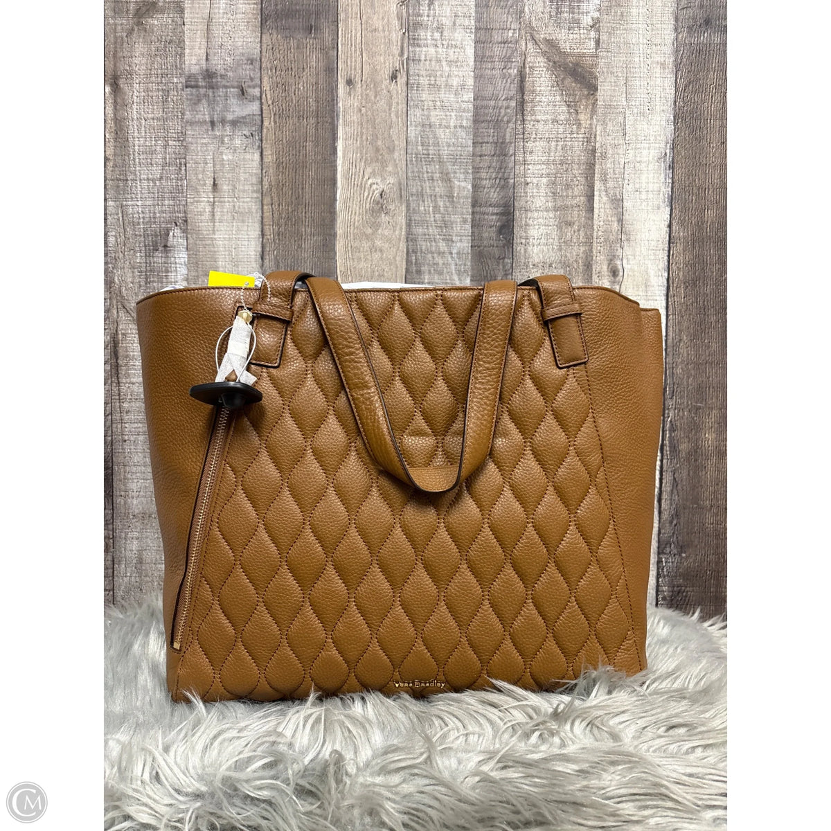 Tote Leather By Vera Bradley, Size: Large