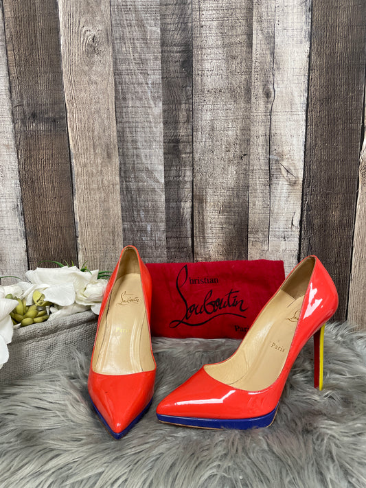 Coral Shoes Luxury Designer Christian Louboutin, Size 9