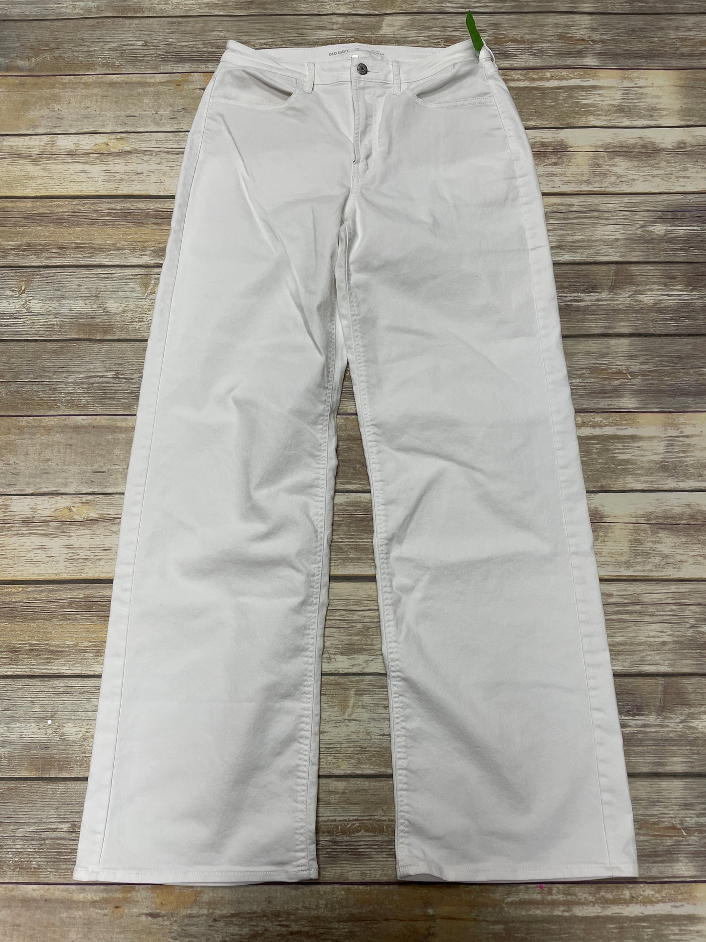 White Denim Jeans Wide Leg Old Navy, Size 12tall