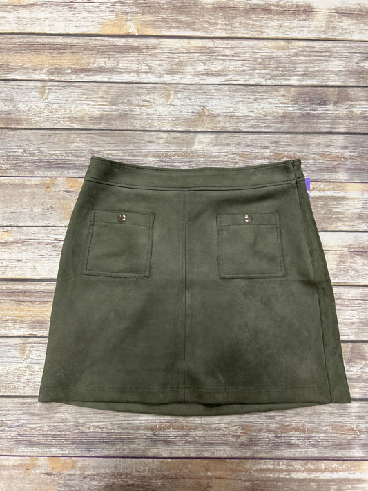 Green Skirt Mini & Short Loft, Size 14