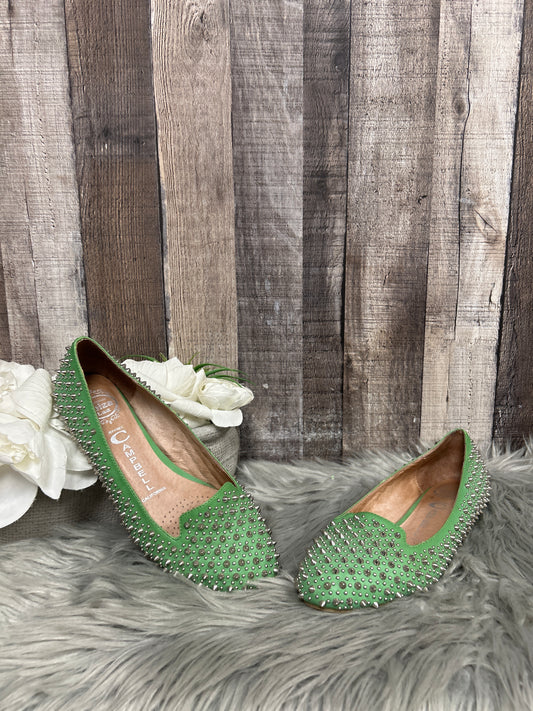 Green Shoes Flats Jeffery Campbell, Size 6