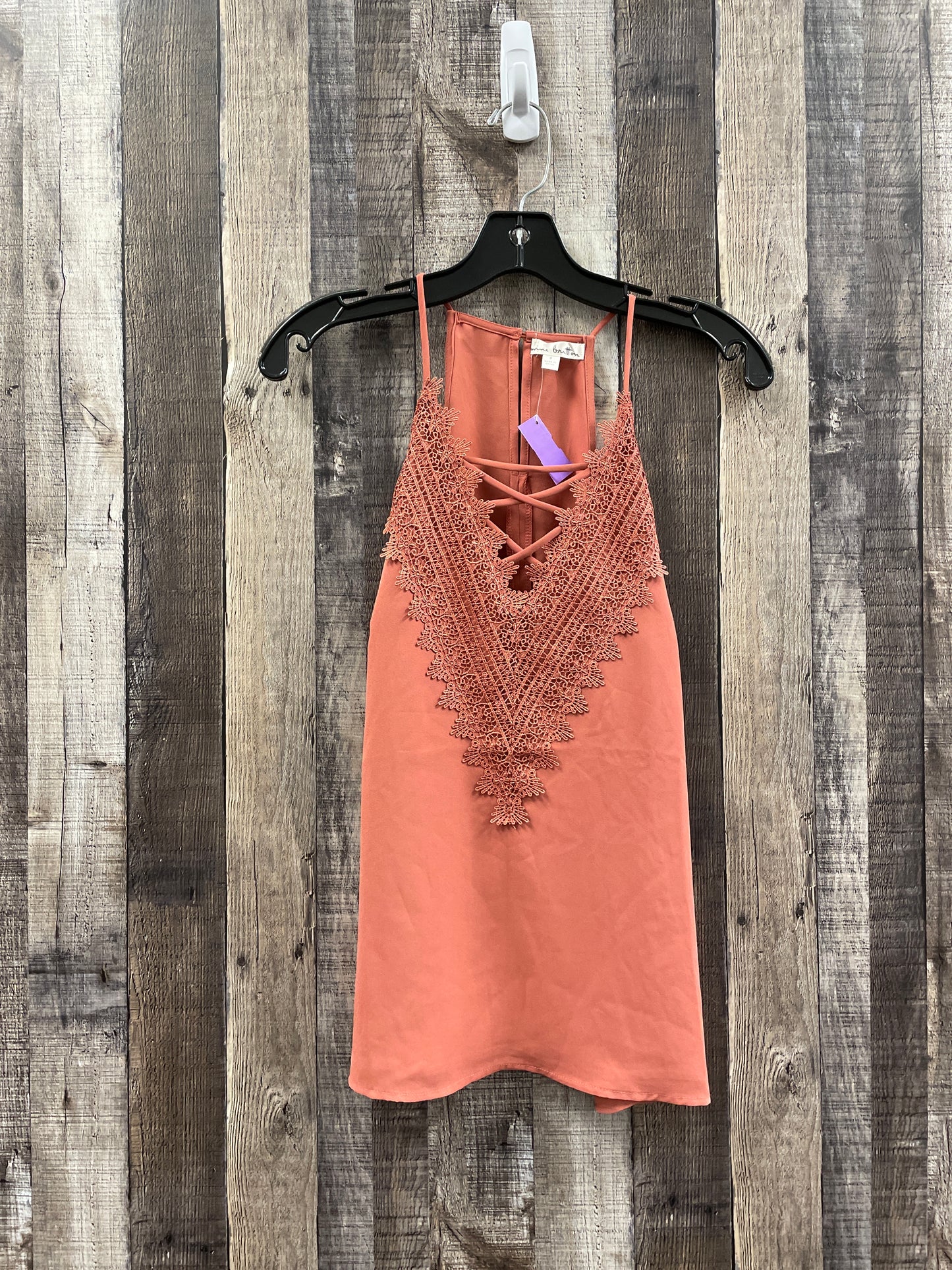 Peach Top Sleeveless Cme, Size S