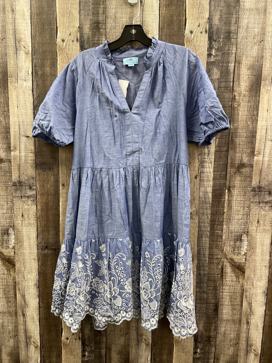 Dress Casual Short By Cece In Blue & White, Size: M