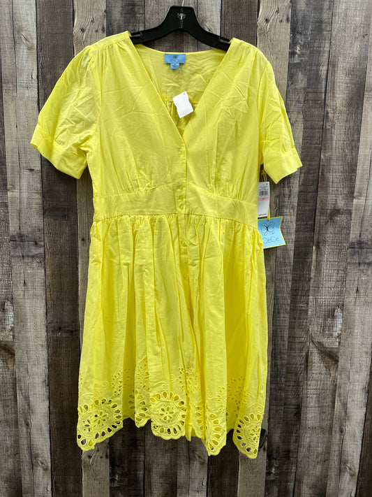 Dress Casual Short By Cece In Yellow, Size: M