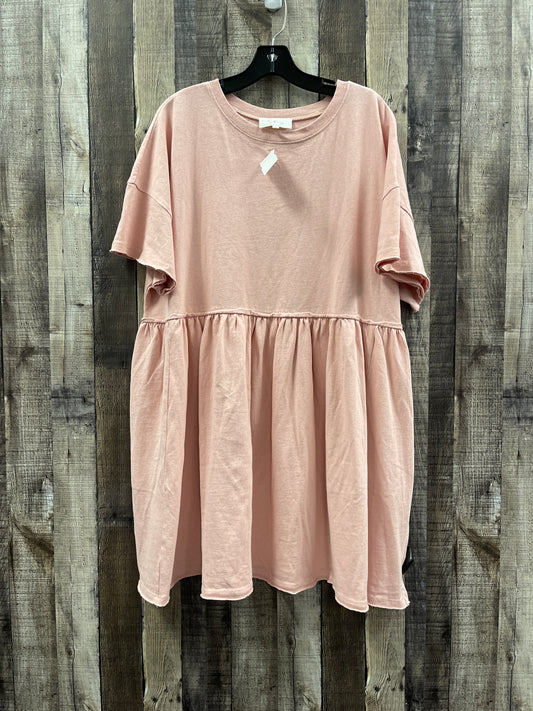 Dress Casual Short By Cme In Pink, Size: L