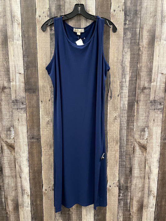 Dress Casual Midi By Michael Kors In Blue, Size: Xl