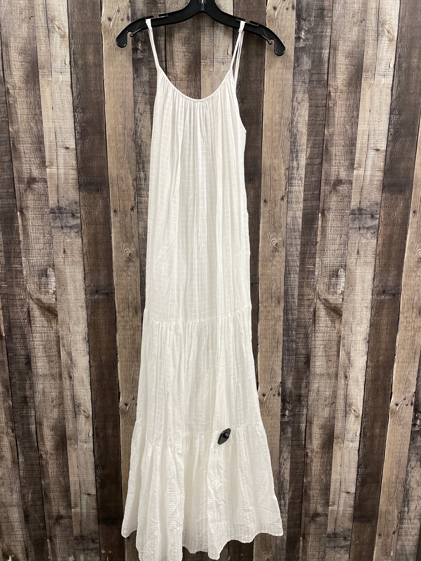 Dress Casual Maxi By Banana Republic In White, Size: L