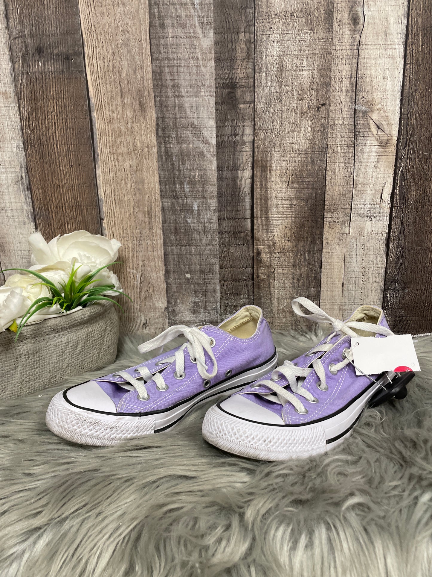 Purple Shoes Sneakers Converse, Size 6