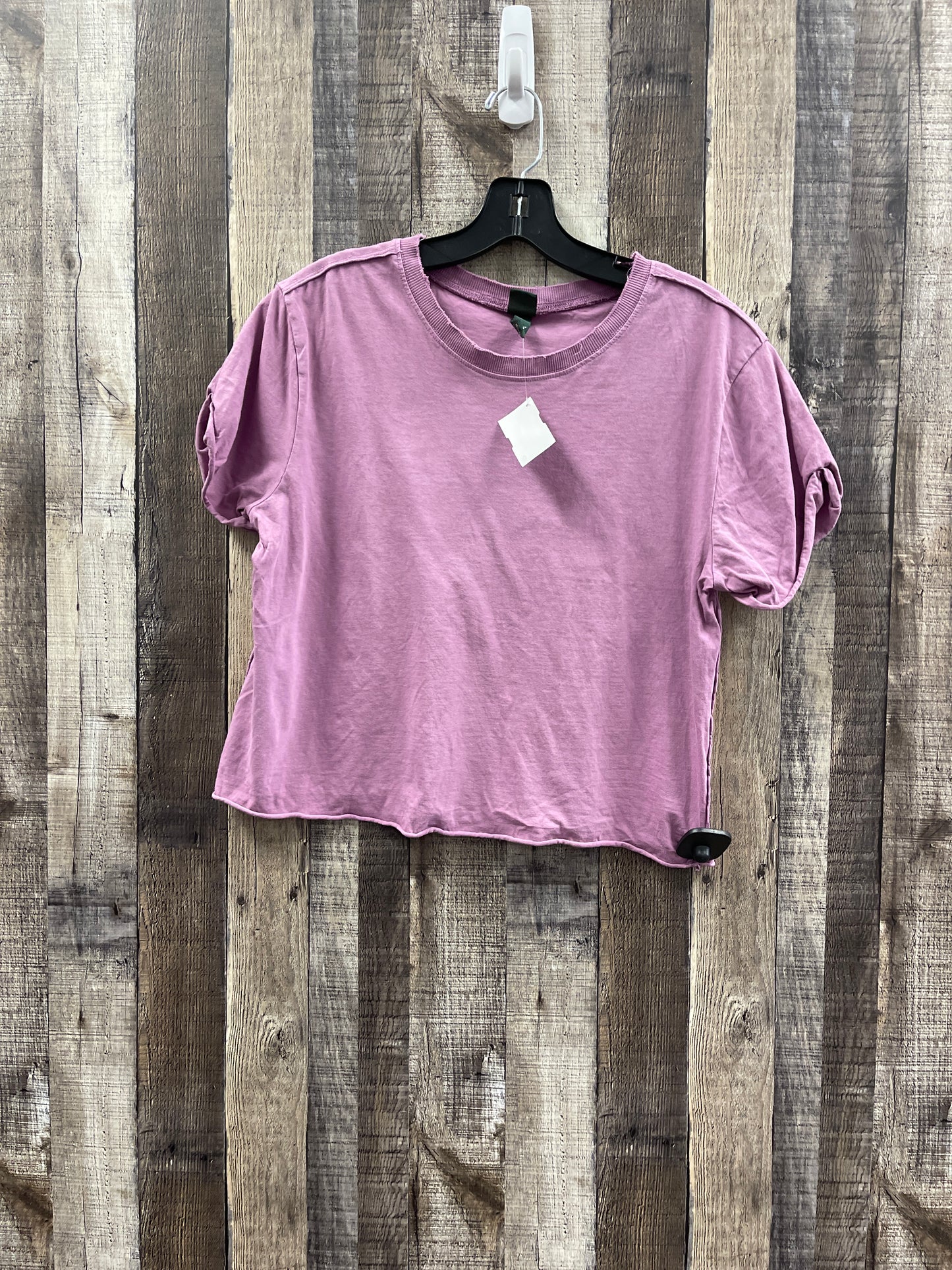 Top Short Sleeve Basic By Wild Fable In Purple, Size: M