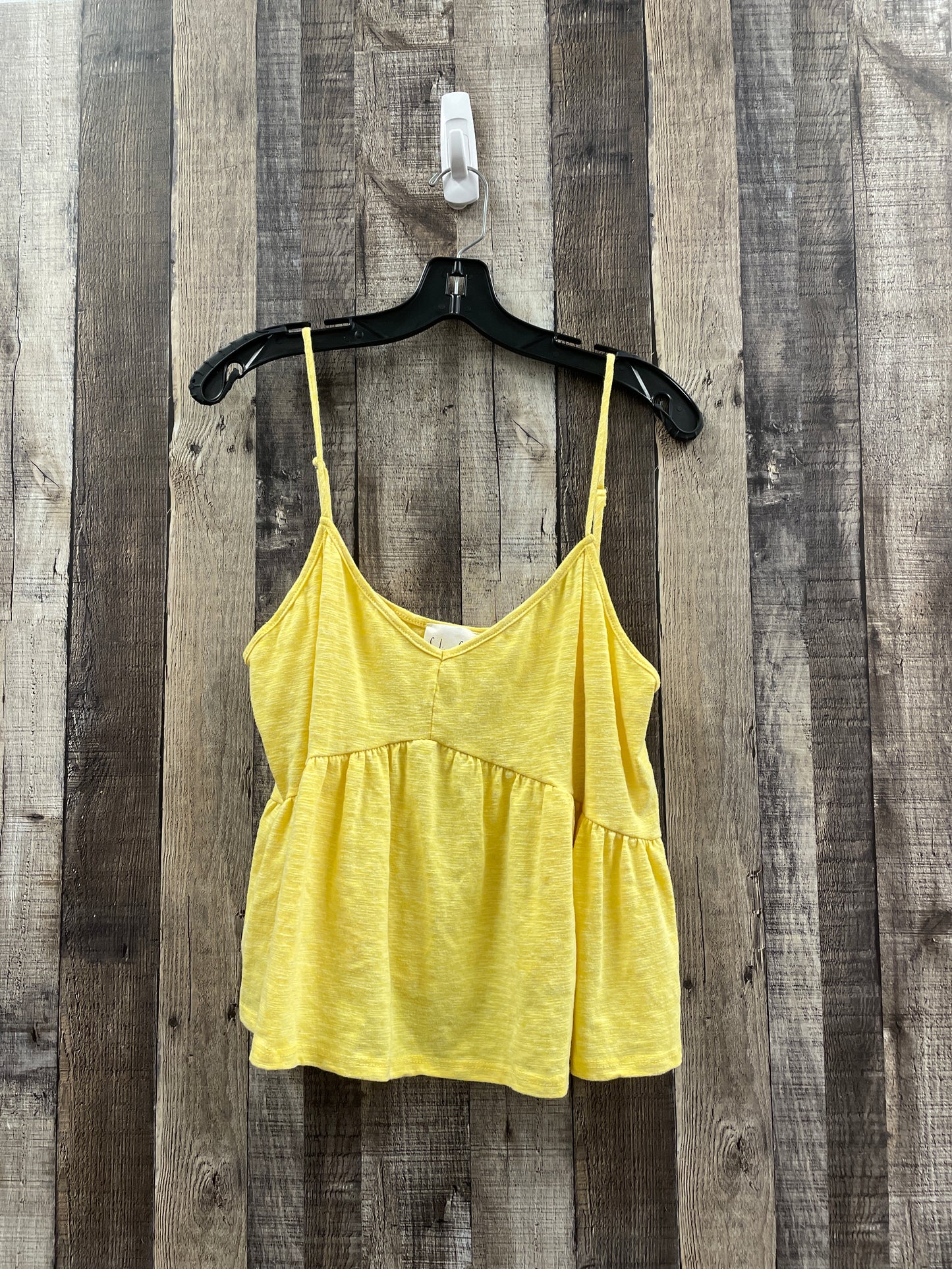 Top Sleeveless By Cme In Yellow, Size: L