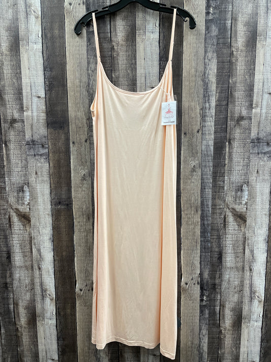 Dress Casual Midi By Cmf In Peach, Size: Xl