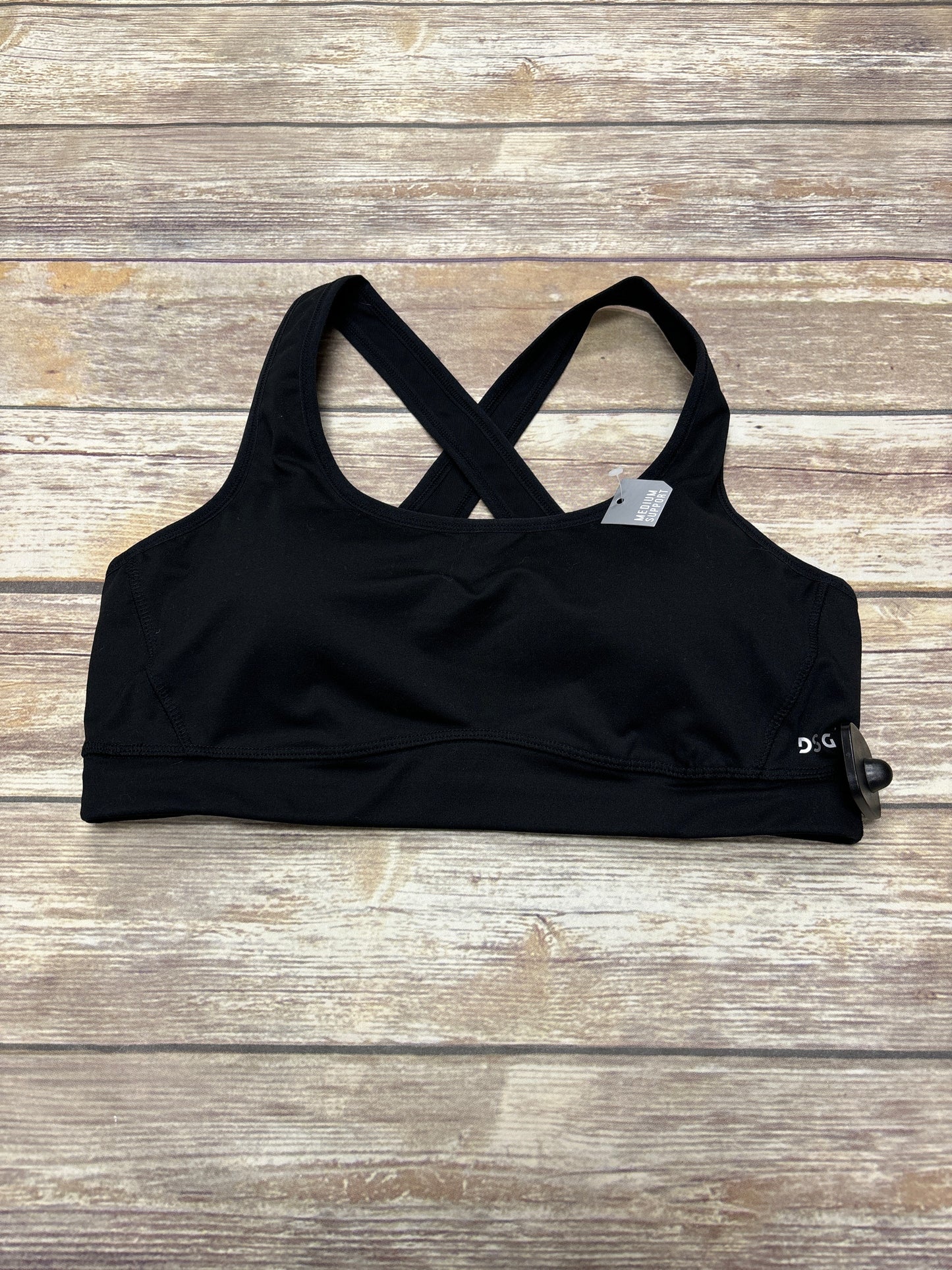 Athletic Bra By Clothes Mentor In Black, Size: L