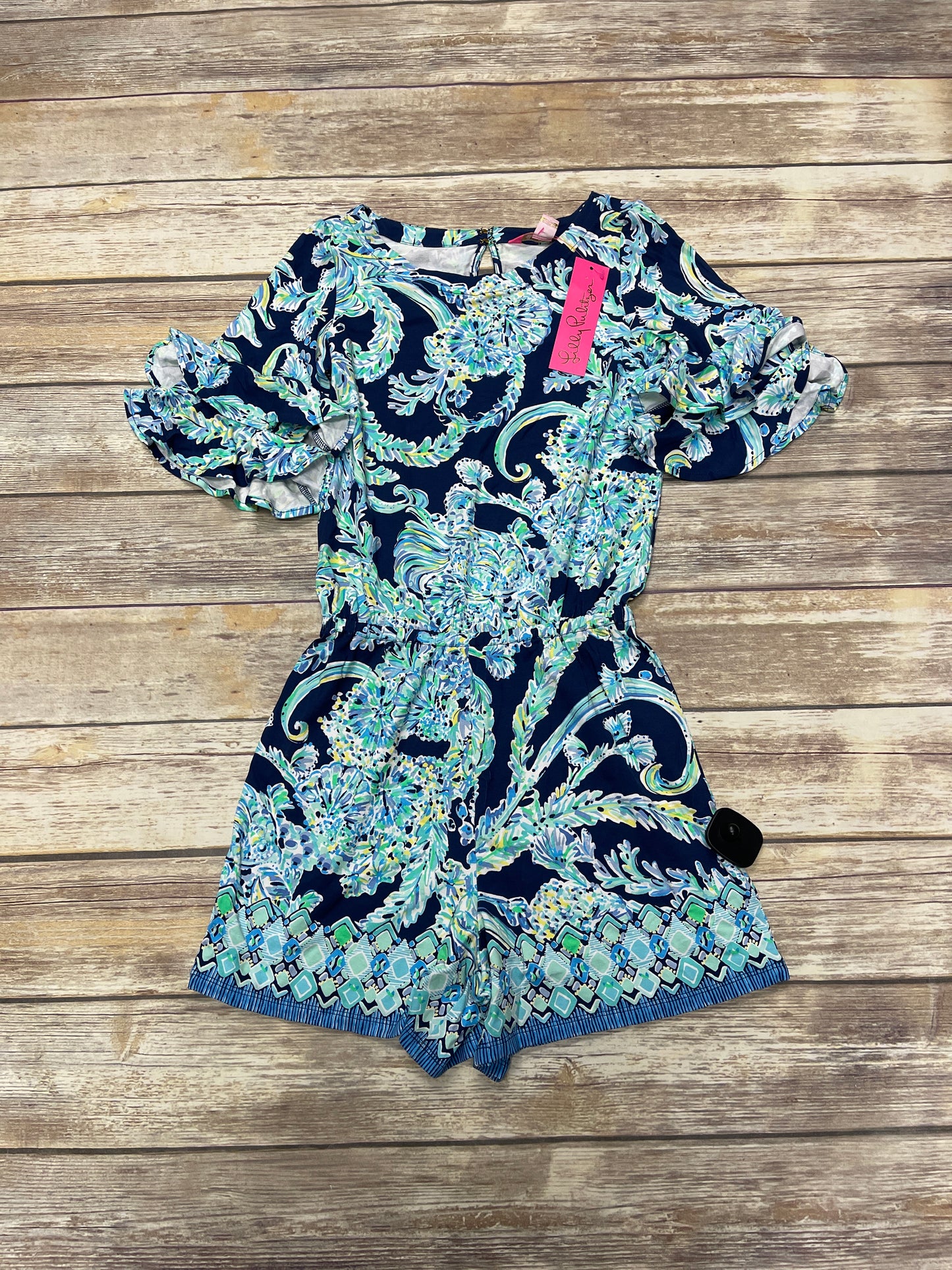 Romper By Lilly Pulitzer In Floral Print, Size: Xxs