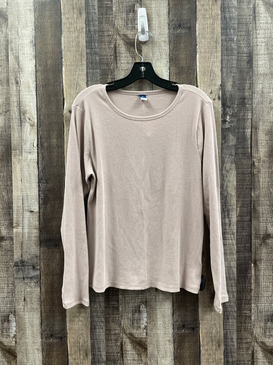 Top Long Sleeve By Old Navy In Mauve, Size: Xl