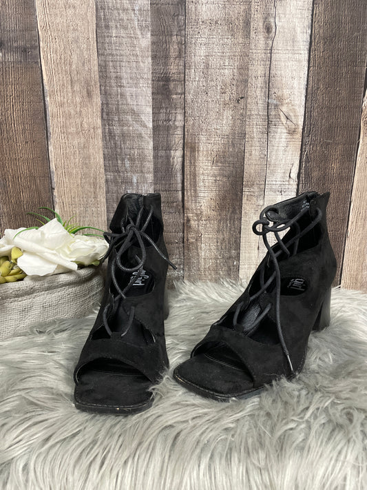 Sandals Heels Block By Corkys In Black, Size: 9