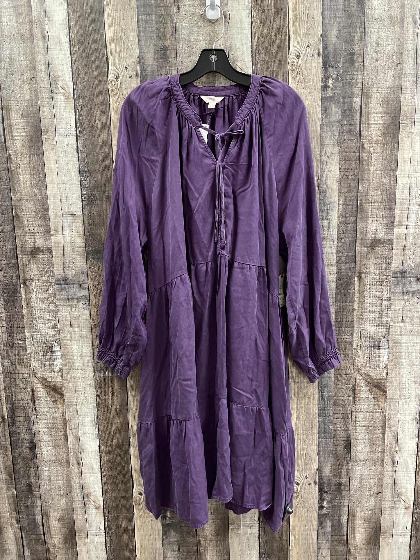 Dress Casual Midi By Terra & Sky In Purple, Size: 2x