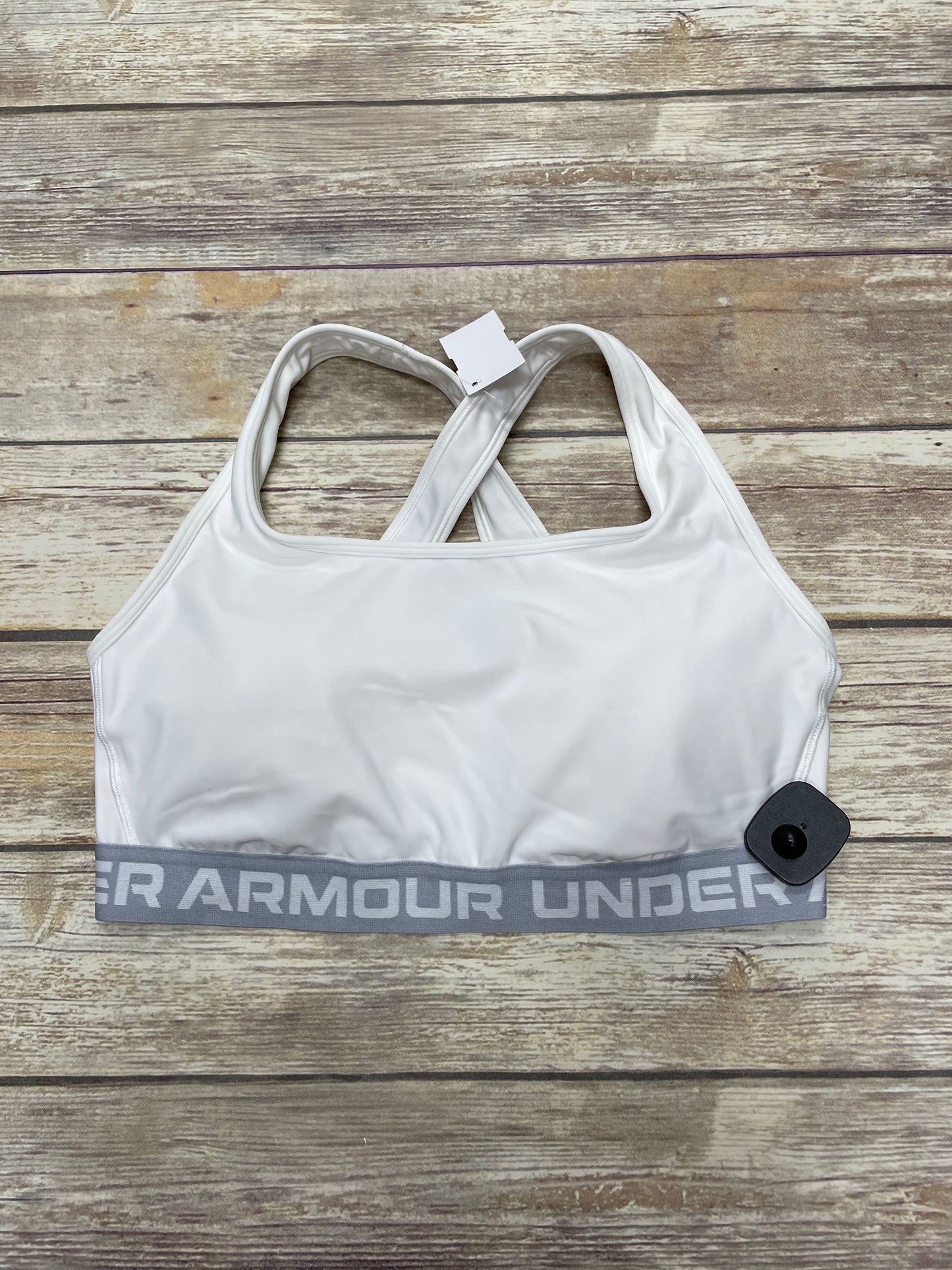 Athletic Bra By Under Armour In White, Size: 1x