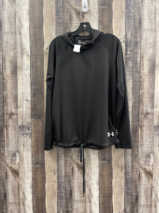 Athletic Sweatshirt Hoodie By Under Armour In Black, Size: S