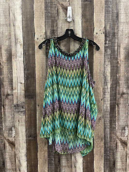 Top Sleeveless By Jennifer Lopez In Multi-colored, Size: 2x